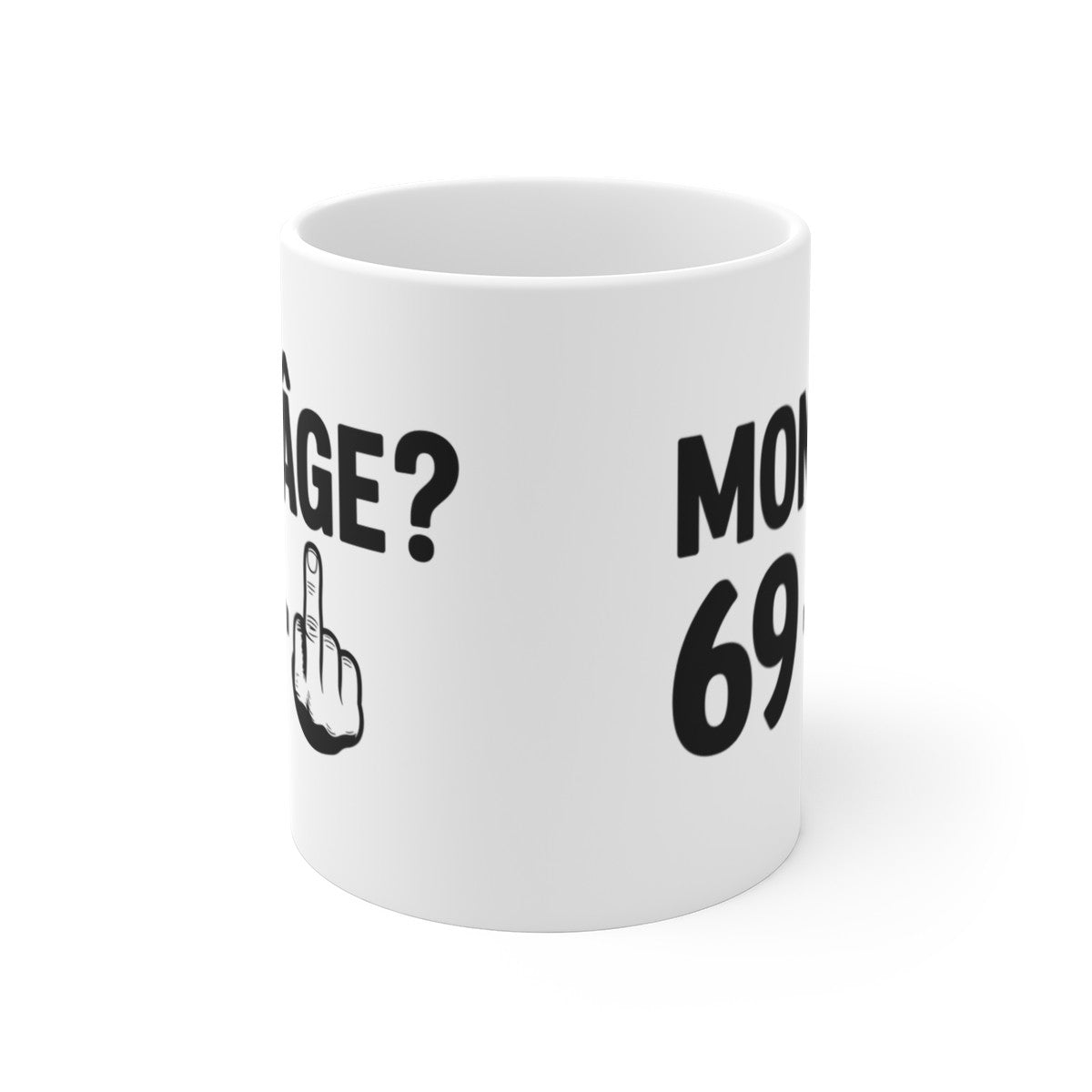 Tasse Humour 69 Ans – Mug Mon Âge 69 Plus Doigt – Cadeau Anniversaire Original et Irrévérencieux 325ml