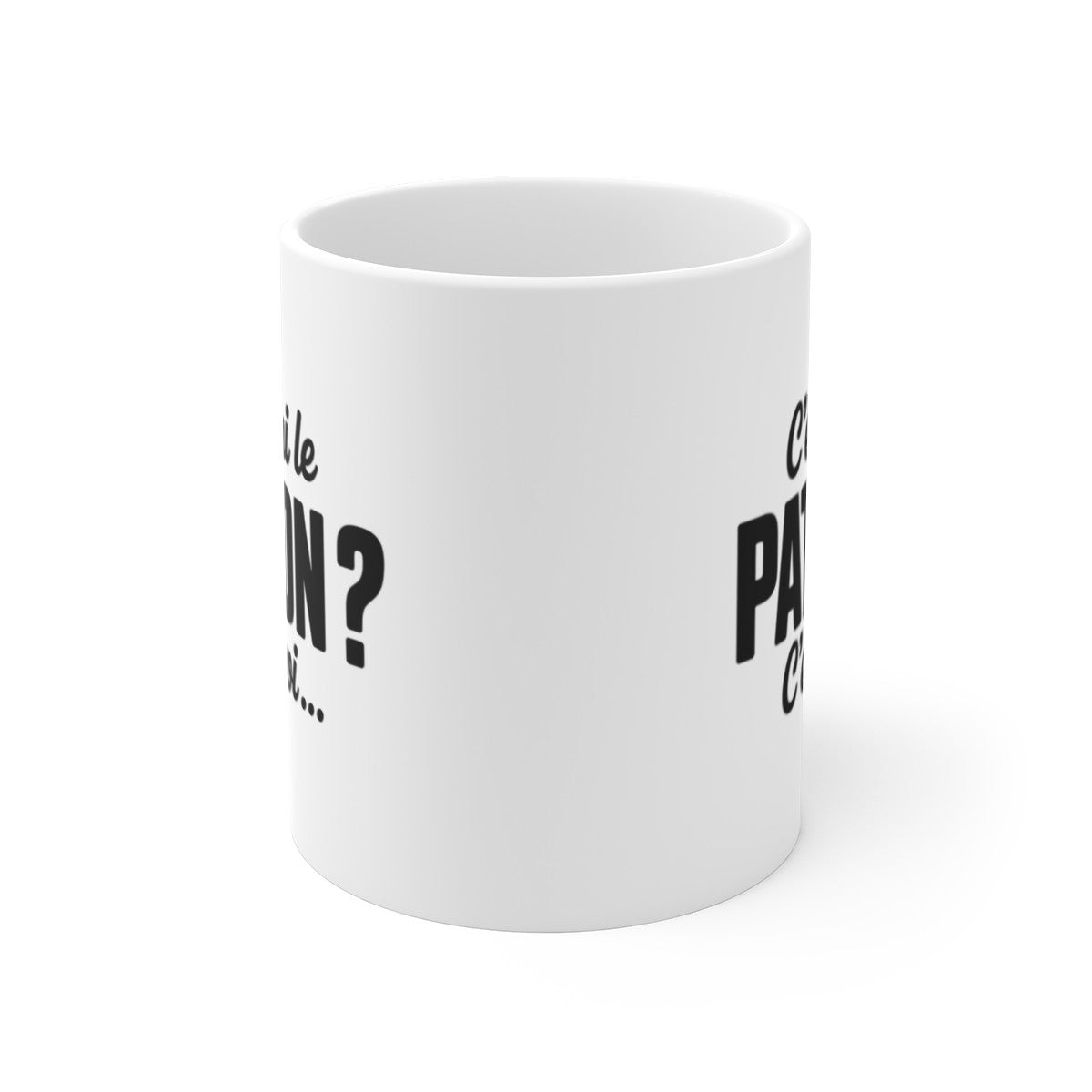 Tasse Humour Patron – Mug “C’est qui le Patron ? C’est moi” – Cadeau Chef, Collègue ou Manager – 325ml Original et Drôle