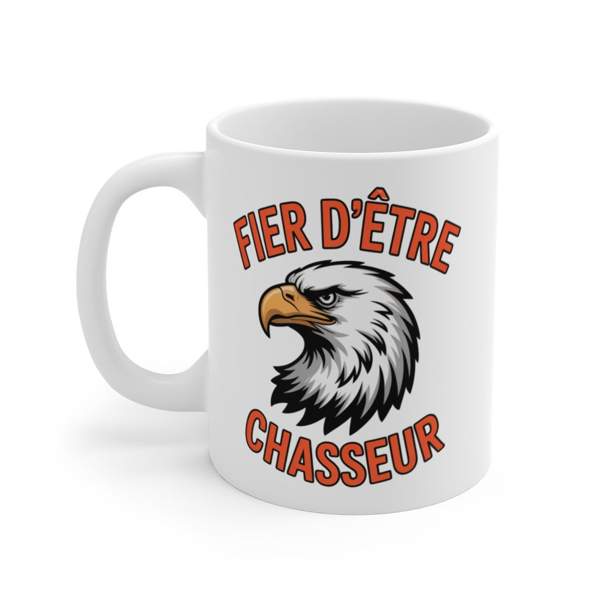 Tasse Chasseur Aigle – Mug Fier d’être Chasseur Rapace – Cadeau Nature Forêt Oiseau Puissant 325ml