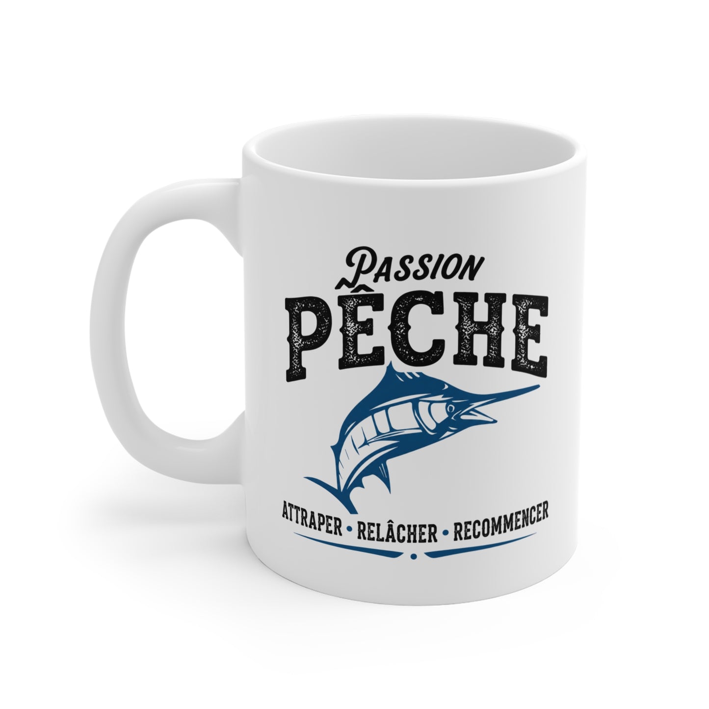 Mug Pêche Espadon – Tasse Pêcheur Passionné – Idée Cadeau Homme Amateur Poisson Mer – 325 ml