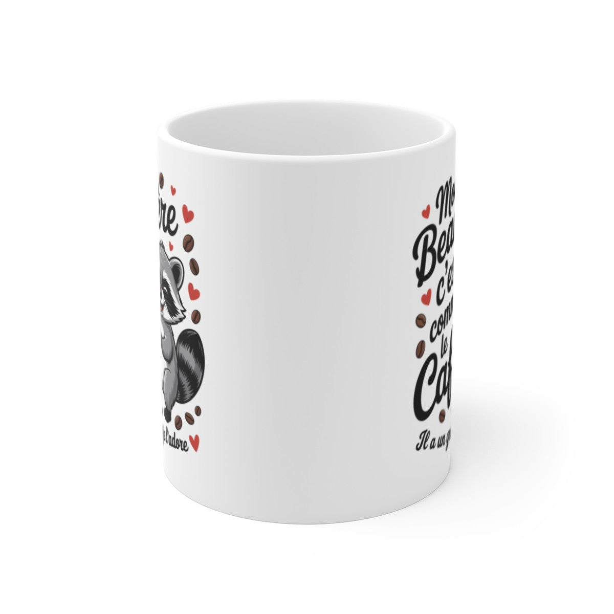 Tasse Humour Beau-Frère – Mug Raton Drôle Grain de Folie – Cadeau Original Famille 325ml