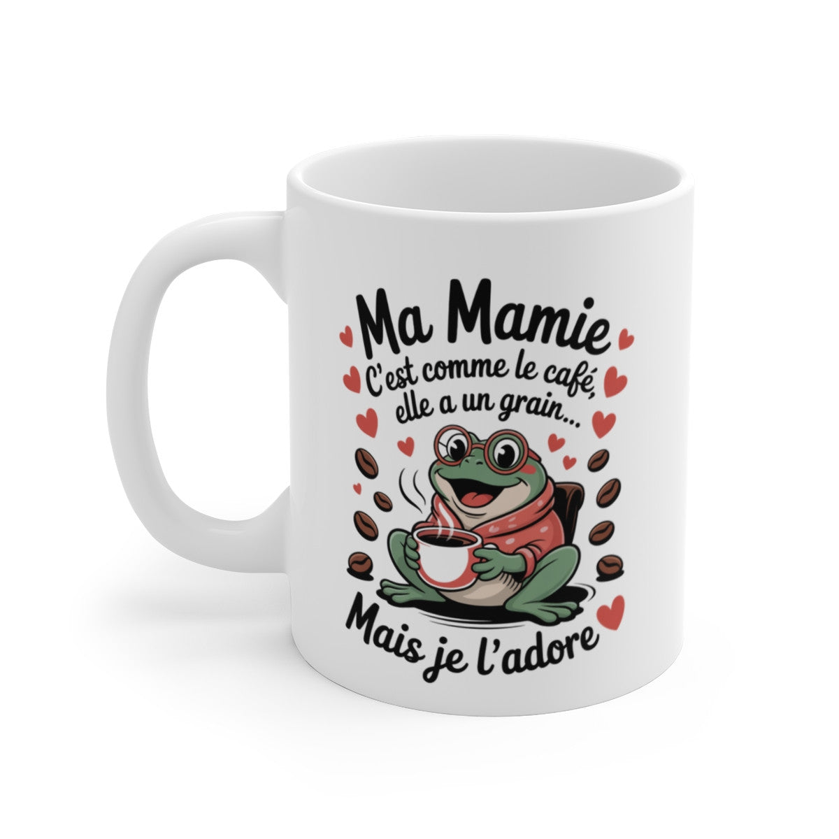 Tasse Ma Mamie Grenouille – Mug Humour Grand-Mère Mignon – Cadeau Café Original et Touchant 325ml