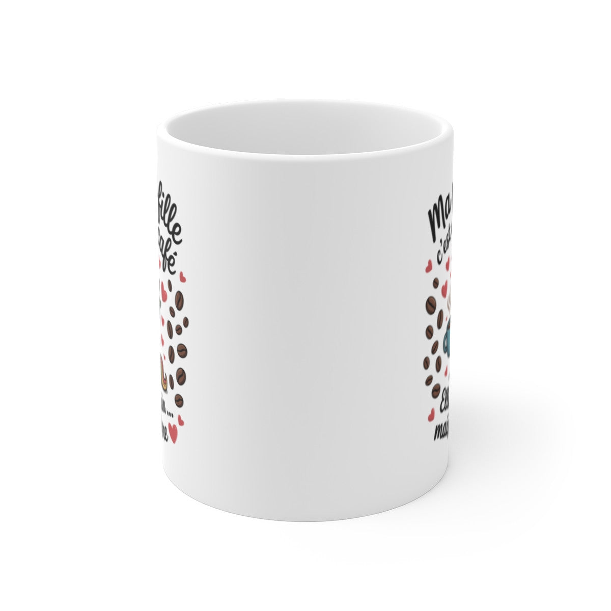 Tasse Ma Petite-Fille Licorne – Mug Drôle Café Arc-en-Ciel – Cadeau Original Fille Ado Enfant 325ml