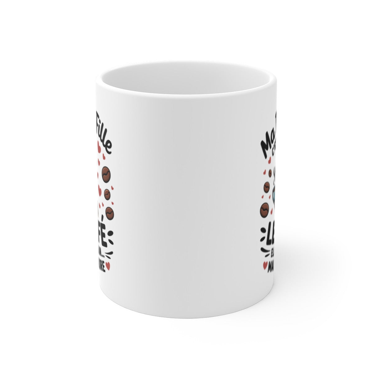 Tasse Belle-Fille Alpaga – Mug Humour Animal Café – Cadeau Original Famille Filleule Drôle 325ml