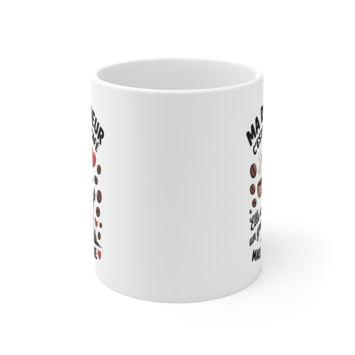 Tasse Demi-Sœur Chèvre – Mug Humour Famille Café – Cadeau Marrant Fille Animaux Original 325ml