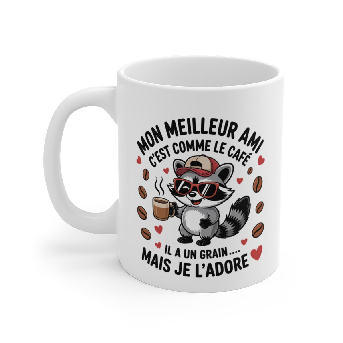Tasse Mon Meilleur Ami Raton – Mug Drôle Café Amis – Cadeau Humour Complice Original 325ml