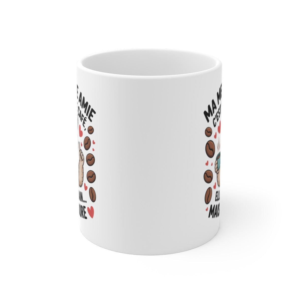 Tasse Ma Meilleure Amie Alpaga – Mug Amie Drôle et Mignonne – Cadeau Humour Original Femme 325ml