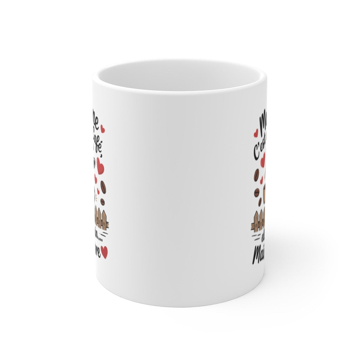Tasse Humour Ma Voisine – Mug Chèvre Amusante Café Jardin – Cadeau Original Femme Voisinage 325ml