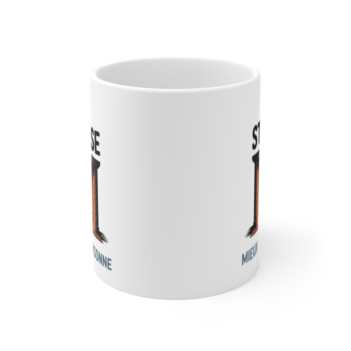 Tasse Je Stresse Mieux Que Personne – Mug Humour Burn-Out Feu Intérieur – Idée Cadeau Décompressant 325ml