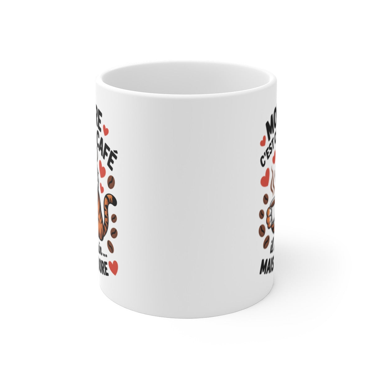 Tasse Mon Père Café Tigre – Mug Humour Papa Atypique – Cadeau Fête des Pères Original 325ml
