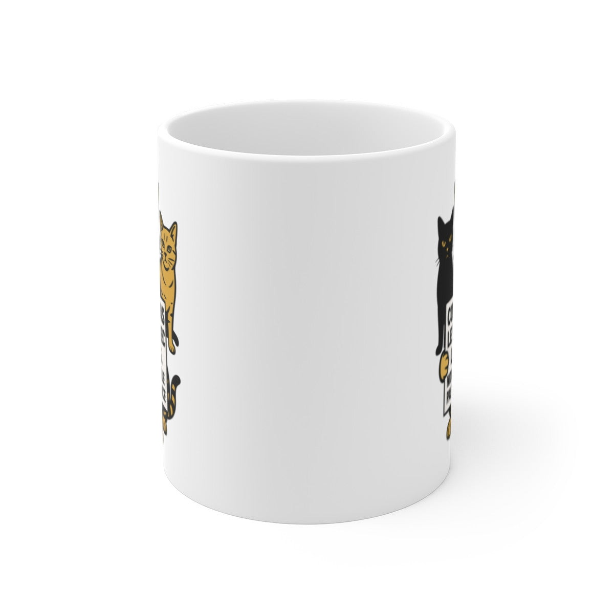 Tasse Chat Humour Noir – Mug Drôle Antipolice Citation Féline – Cadeau Original Design Rebelle 325ml