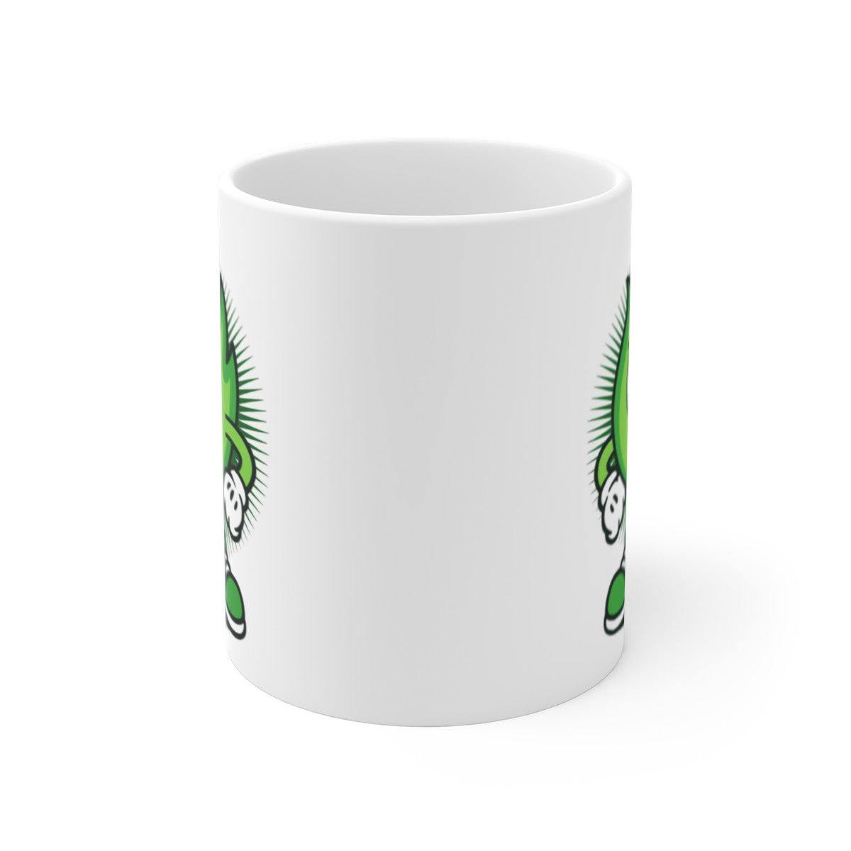 Tasse Flamme Verte Rigolote – Mug Cartoon Écolo Fun – Cadeau Original Pop Design 325ml