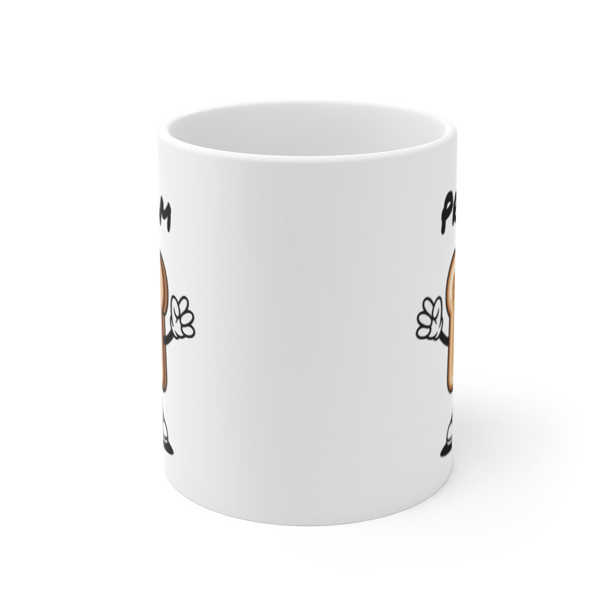 Tasse Personnalisable Pain Marrant – Mug Tartine Cartoon avec Prénom – Cadeau Petit Déjeuner 325ml