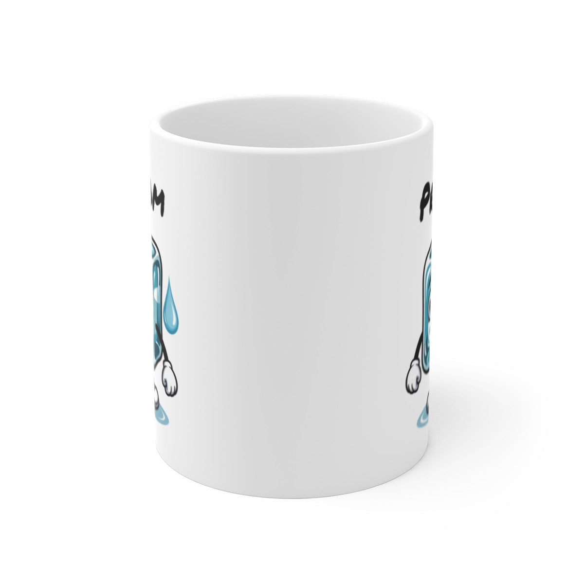 Tasse Personnalisable Glaçon Marrant – Mug Ice Cube Cartoon avec Prénom – Cadeau Original Fun 325ml
