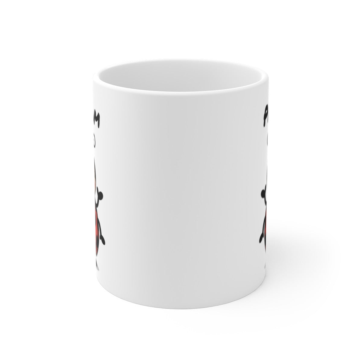 Mug Personnalisé Coccinelle Mignonne – Insecte Sourire Cartoon – Design Nature avec Prénom
