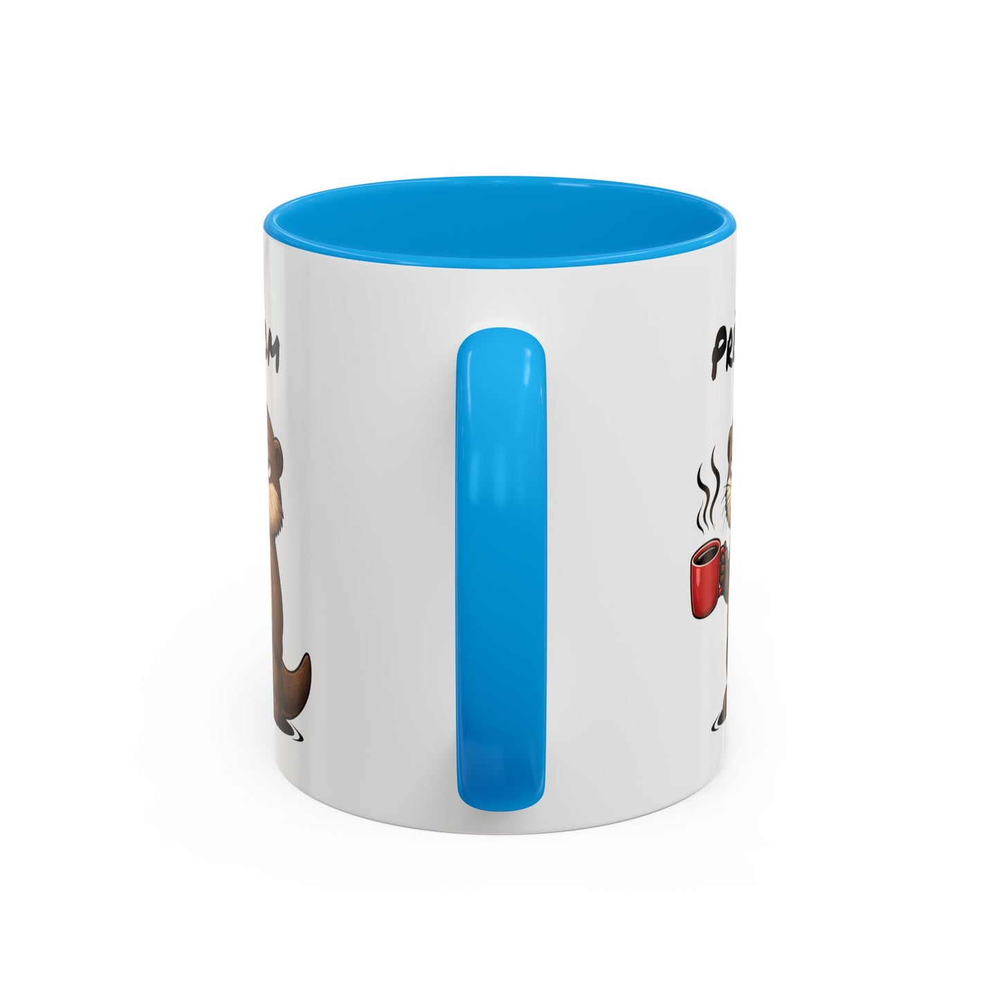 Mug Loutre Fatiguée Personnalisable 325ml – Tasse Café Humoristique Animal Mignon Drôle Réveil Difficile