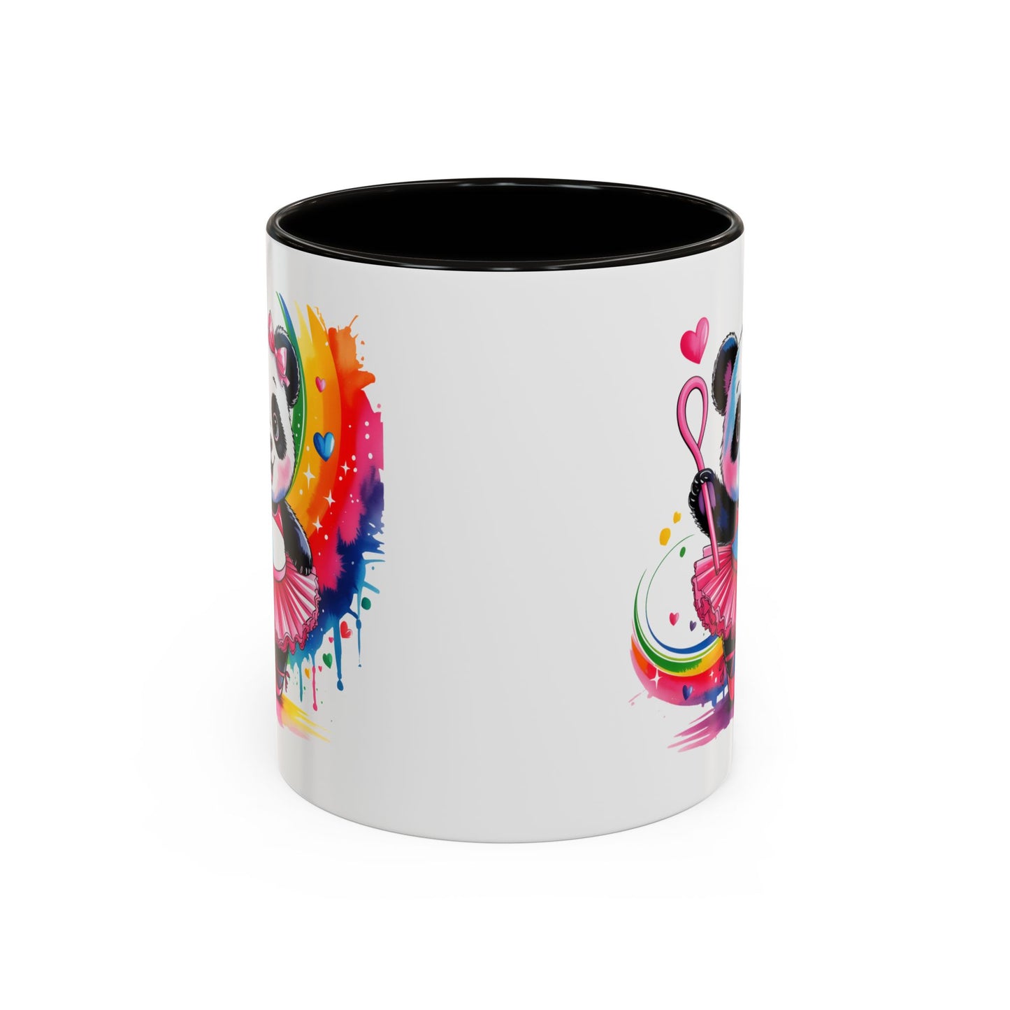 Mug Panda Danseuse Ballet – Tasse Kawaii avec Tutu Rose et Arc-en-ciel – Cadeau Original 325ml