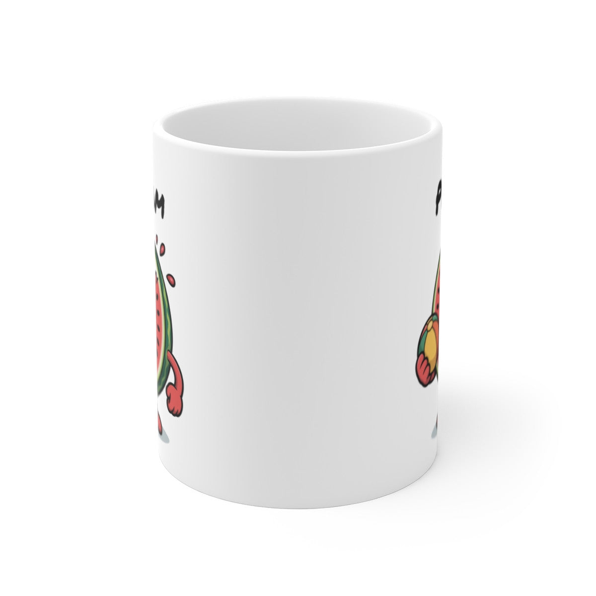 Mug Personnalisé Pastèque d’Été – Tasse Fruitée avec Prénom – Illustration Mignonne Vacances et Soleil