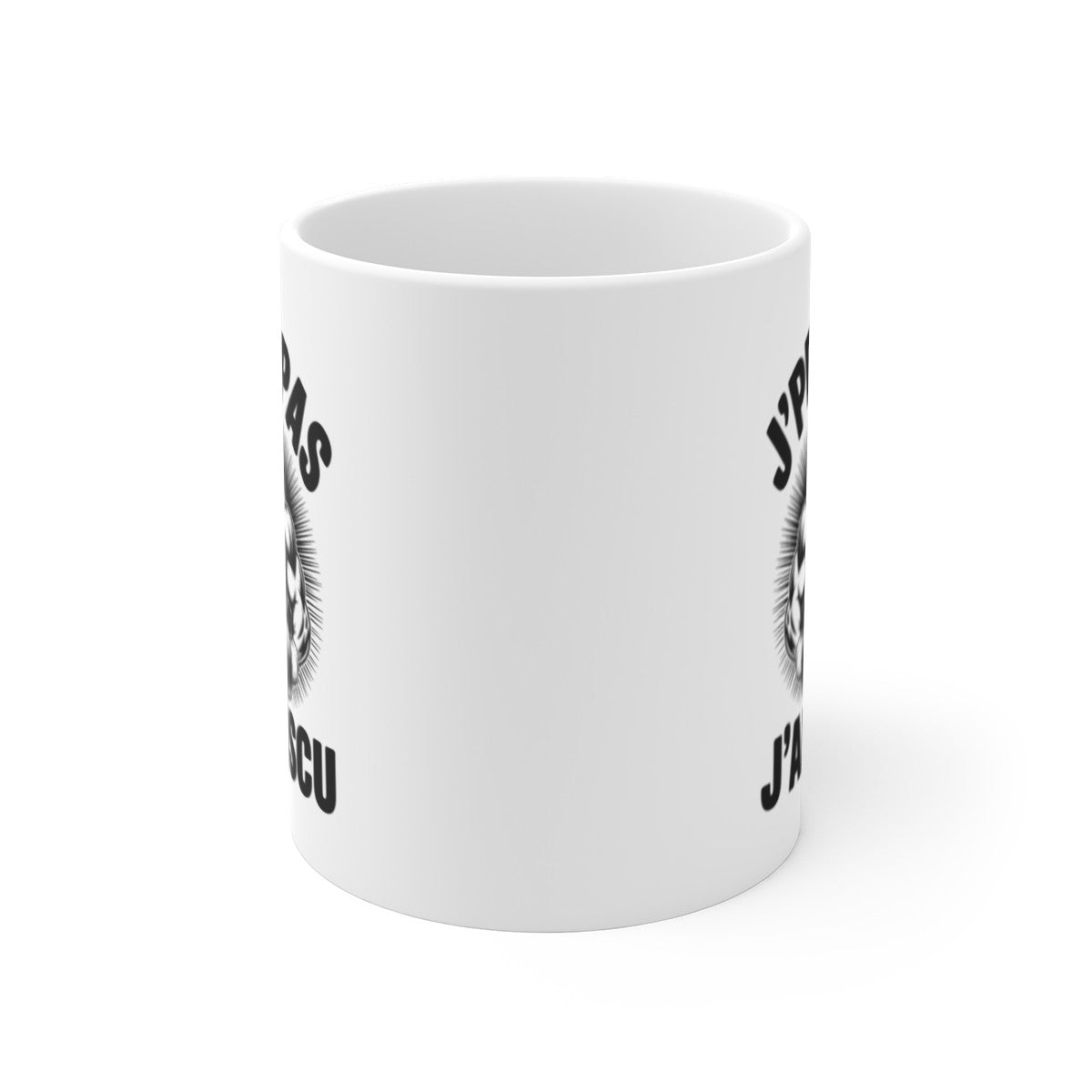 Mug J’peux Pas J’ai Muscu – Tasse Céramique Taureau Bodybuilding – Cadeau Sportif Humour Fitness 325ml