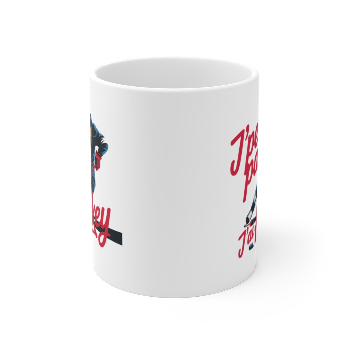 Mug J’peux Pas J’ai Hockey – Tasse Humour Joueur Patins Crosse – Cadeau Fan de Glace et Sport Céramique 325ml