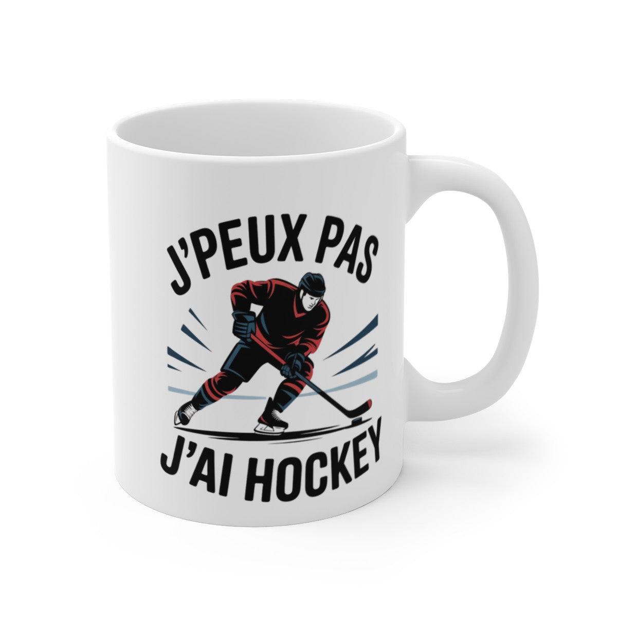 Mug J’peux Pas J’ai Hockey – Tasse Joueur Glace Patin – Design Sportif Céramique 325ml