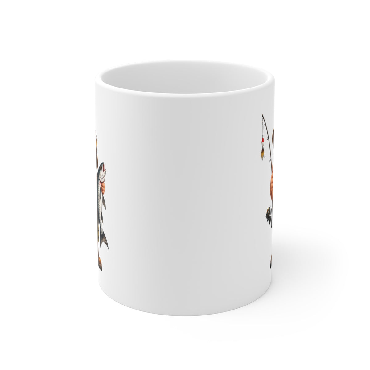 Mug Pêcheur Homme – Tasse Passion Pêche avec Poisson – Cadeau Original Homme – Amateur de Pêche