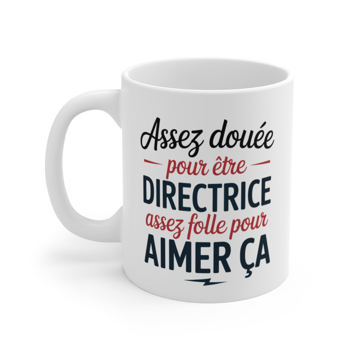 Tasse Directrice Humour – Cadeau Femme Manager Douée et Folle – Mug Travail Original