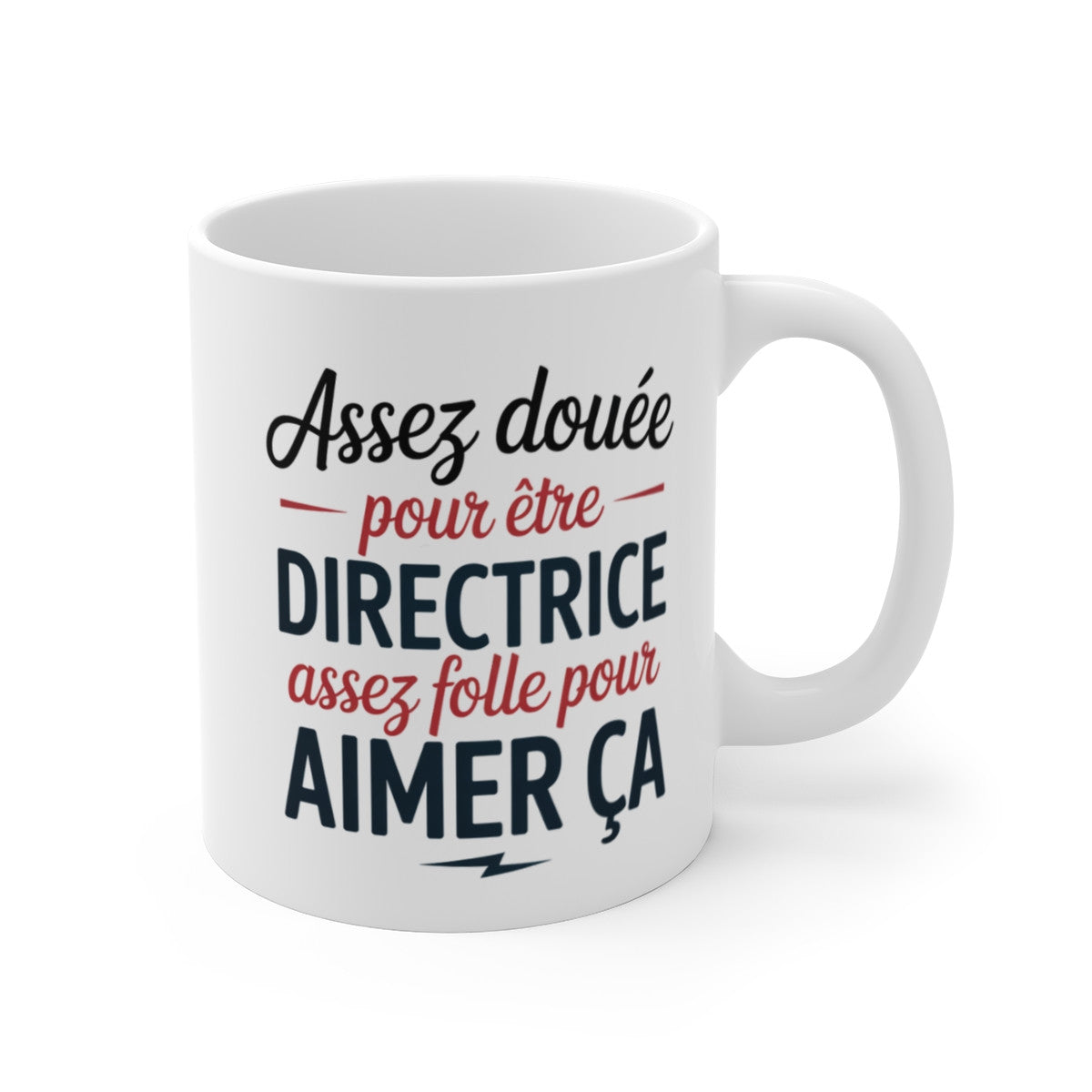 Tasse Directrice Humour – Cadeau Femme Manager Douée et Folle – Mug Travail Original