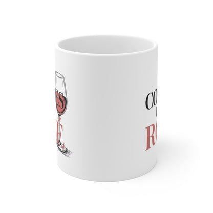 Tasse Vin Rosé entre Copines – “Des Copines et du Rosé” – Cadeau Femme Amie Soirée