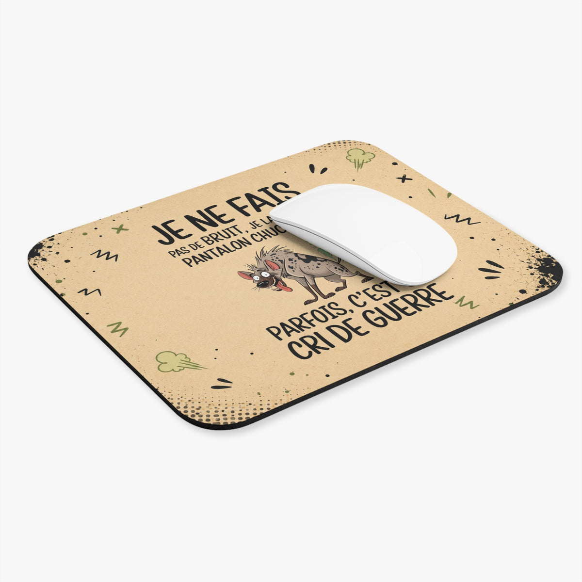 Tapis de Souris 22x18cm Je Ne Fais Pas de Bruit Je Laisse Mon Pantalon Chuchoter – Humour Prout – Cadeau Drôle Original