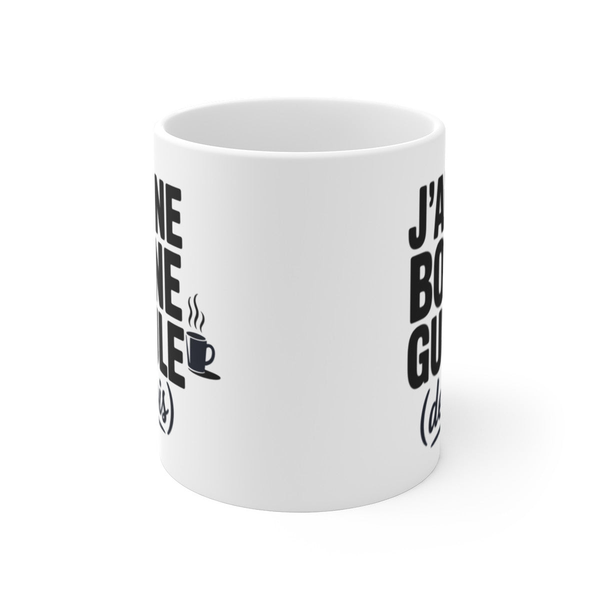 Tasse Humour – “Bonne Gueule (de bois)” – Matin Difficile, Idée Cadeau Soirée, Accro au Café