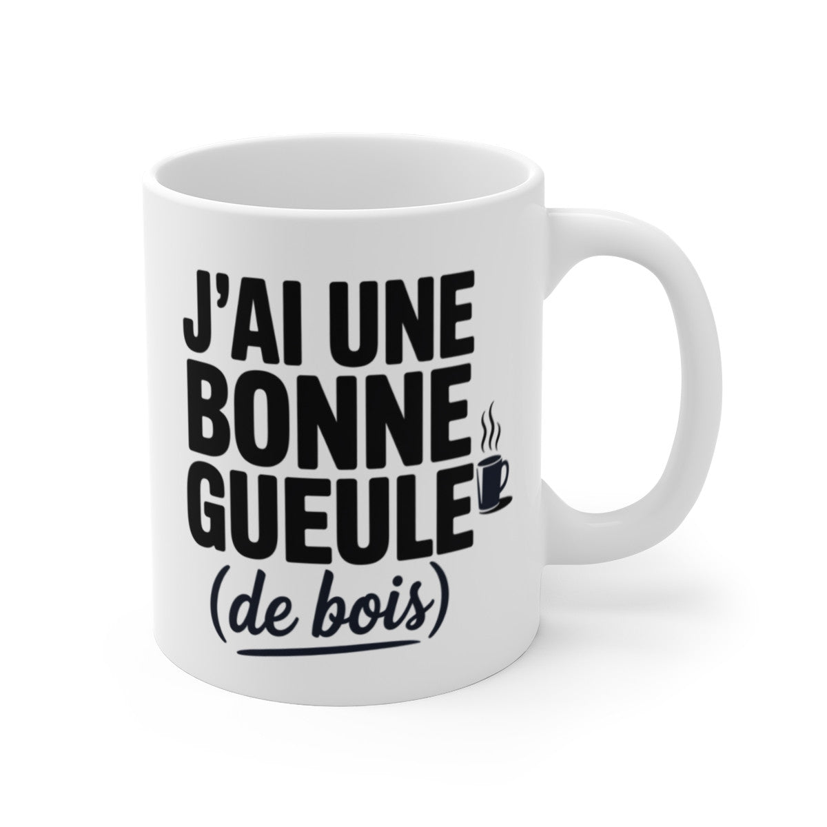 Tasse Humour – “Bonne Gueule (de bois)” – Matin Difficile, Idée Cadeau Soirée, Accro au Café