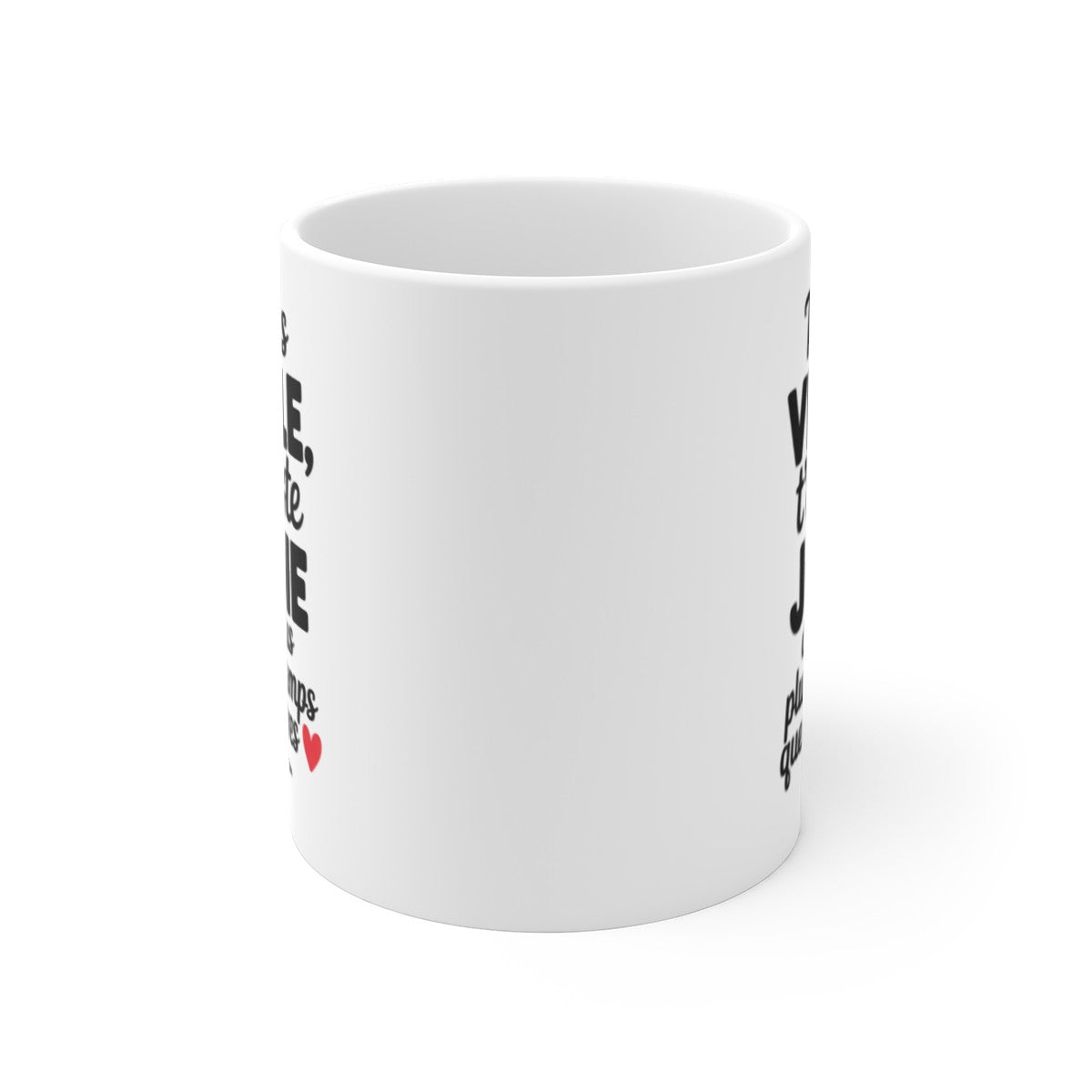Mug Humour Femme – “T’es pas vieille, t’es juste jeune” – Cadeau Anniversaire Amusant Céramique 325ml