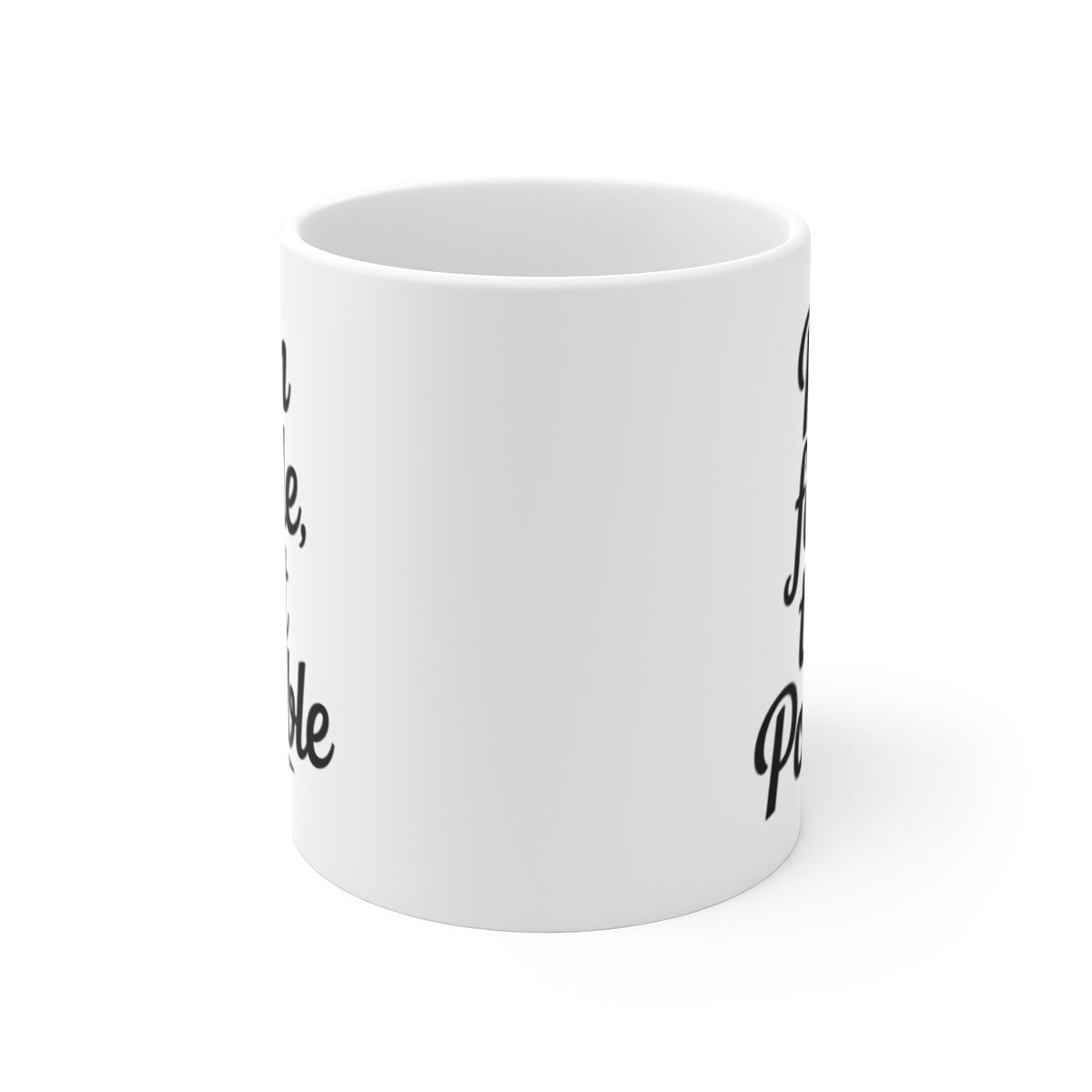 Mug Citation Motivation – “Rien n’est facile, mais tout est possible” – Tasse Inspirante en Céramique 325ml