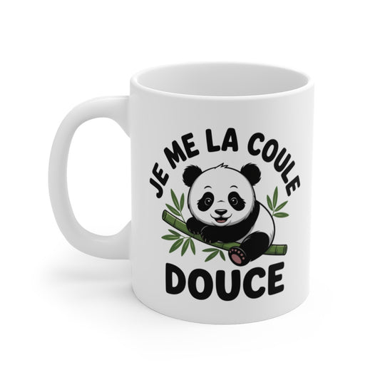 Mug Panda Relax – “Je me la coule douce” – Design Mignon & Humour Détente – Tasse Céramique 325ml