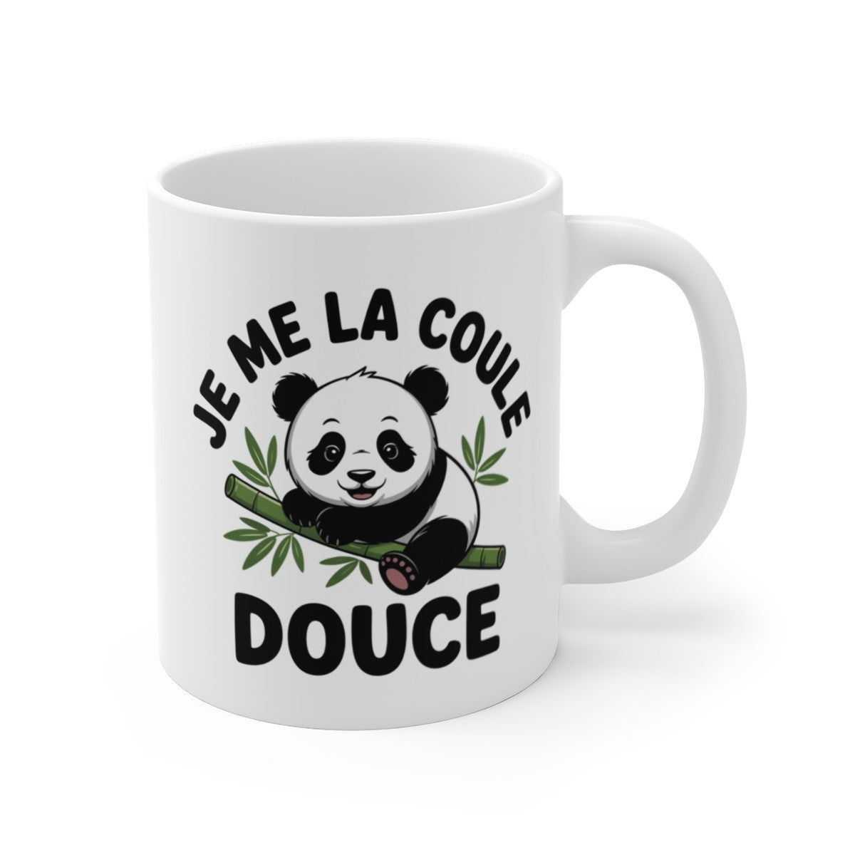 Mug Panda Relax – “Je me la coule douce” – Design Mignon & Humour Détente – Tasse Céramique 325ml