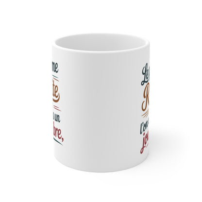 Mug Retraite Humoristique – “Jamais un Jour de Libre” – Cadeau Retraité Drôle – Tasse Céramique 325ml