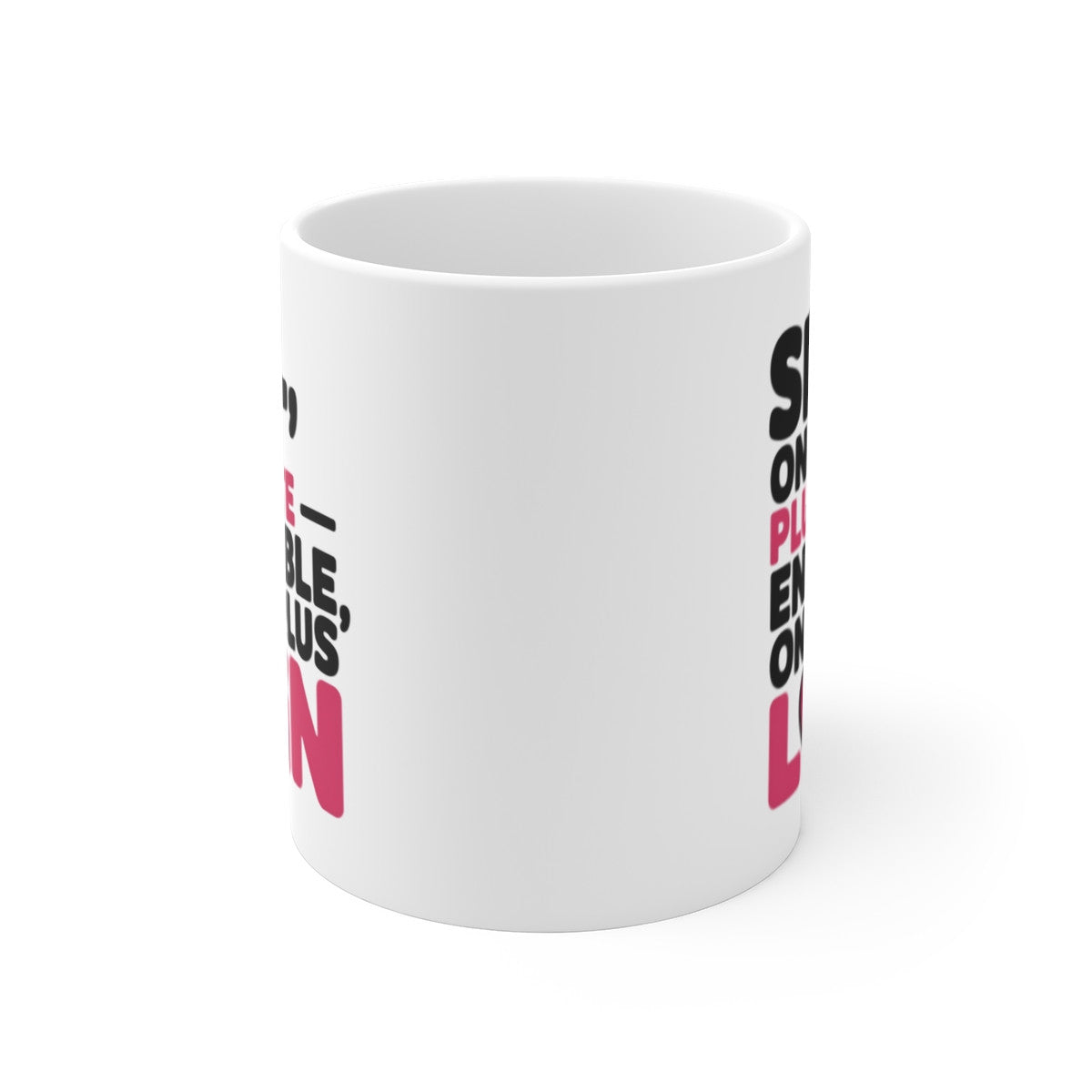 Mug Ensemble Plus Loin – Citation Amour & Équipe – Design Rose et Cœur – Tasse Céramique 325ml