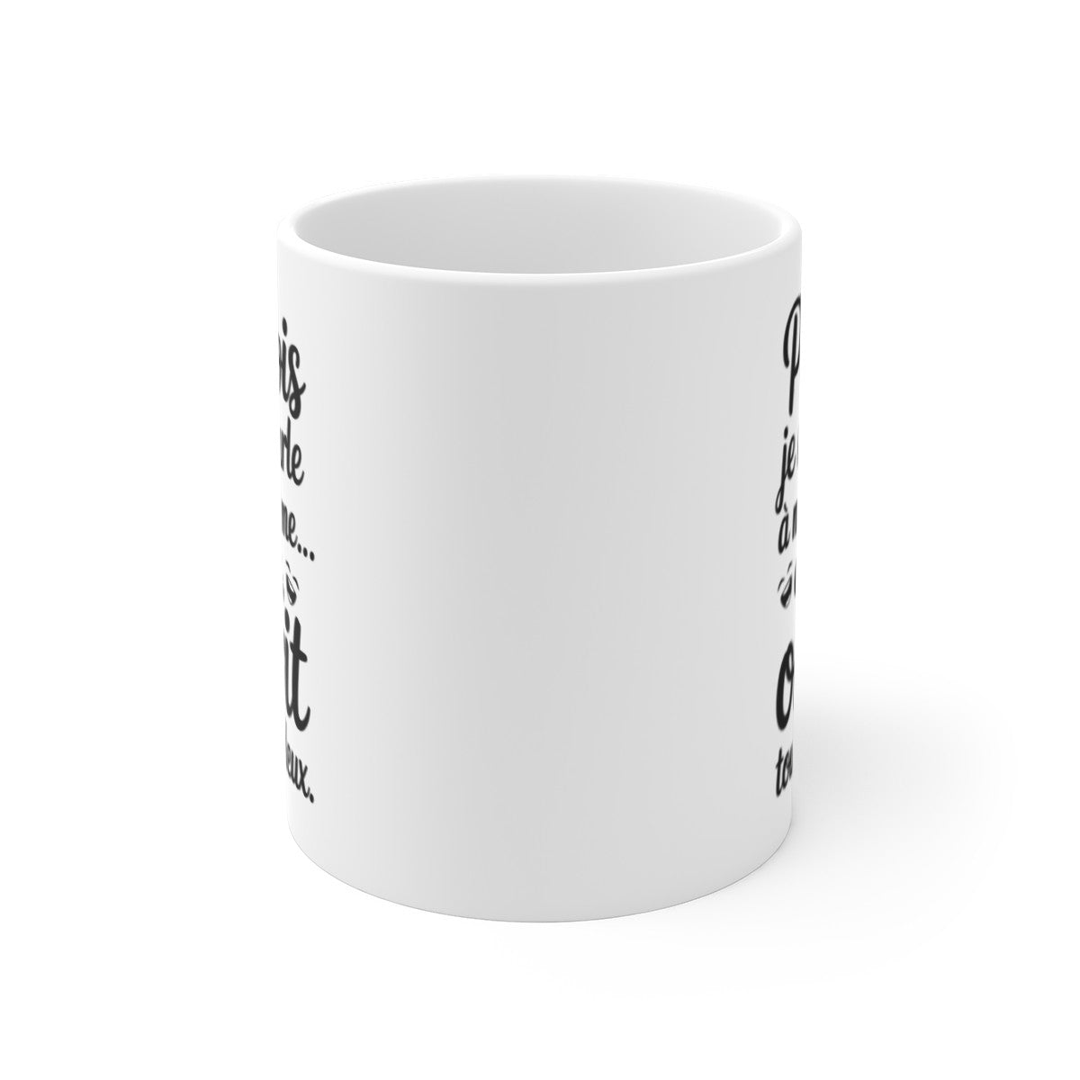Mug Humour Intérieur – “Je me parle à moi-même” – Phrase Drôle & Tendresse – Tasse Céramique 325ml