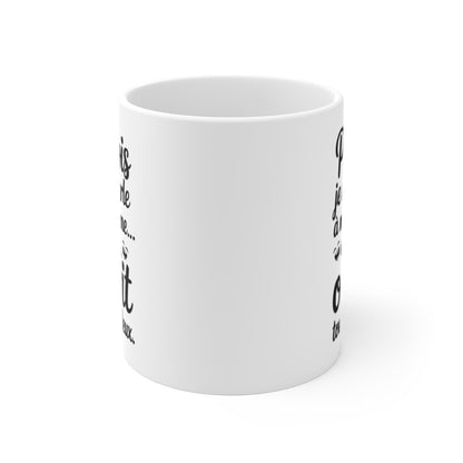 Mug Humour Intérieur – “Je me parle à moi-même” – Phrase Drôle & Tendresse – Tasse Céramique 325ml