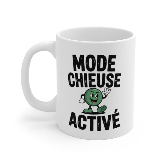 Mug Mode Chieuse – Olive Rigolote – Phrase Drôle et Décomplexée – Tasse Céramique 325ml