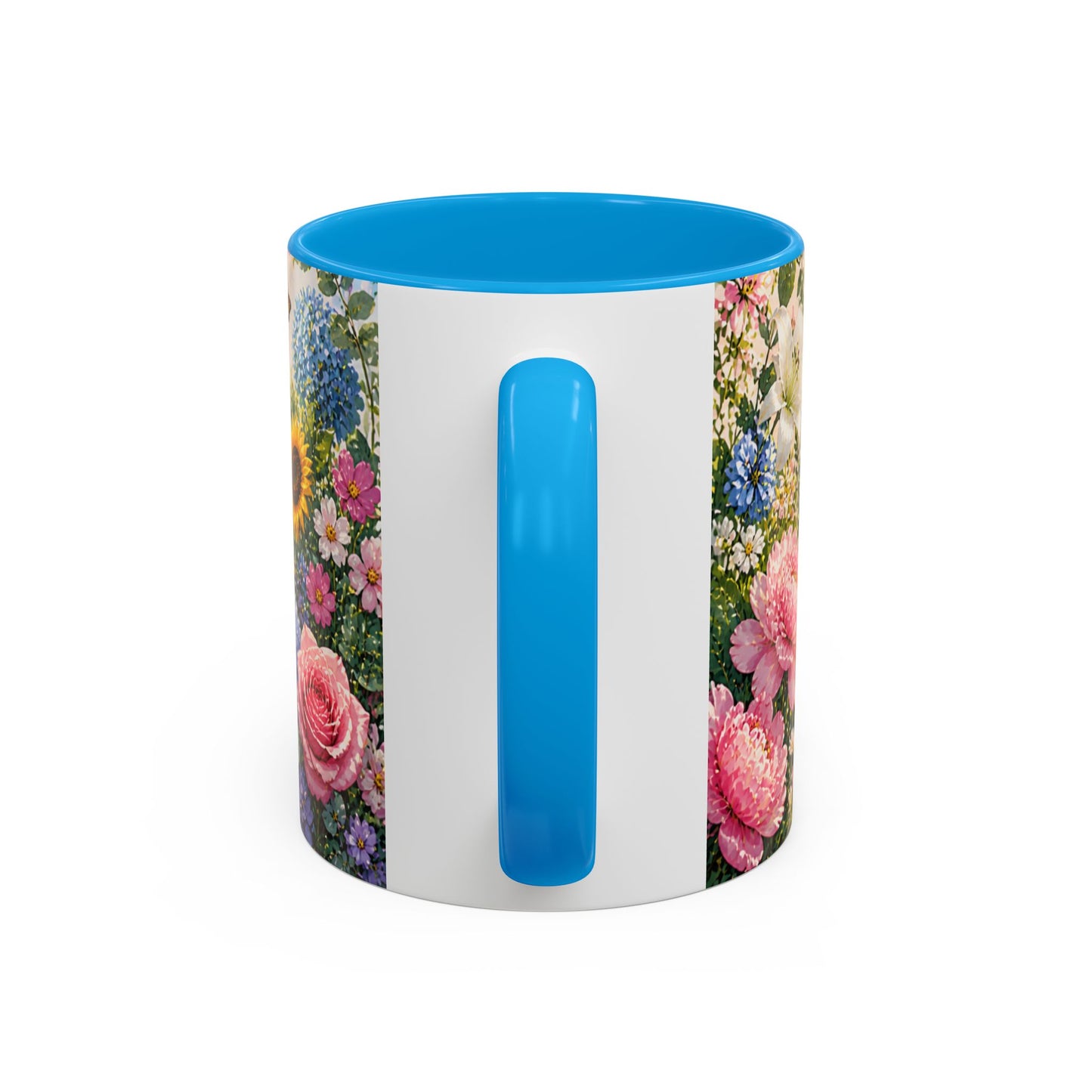 Tasse Jardin Fleuri avec Colibris – Mug Floral Printemps Nature et Papillons – Design Coloré 325ml
