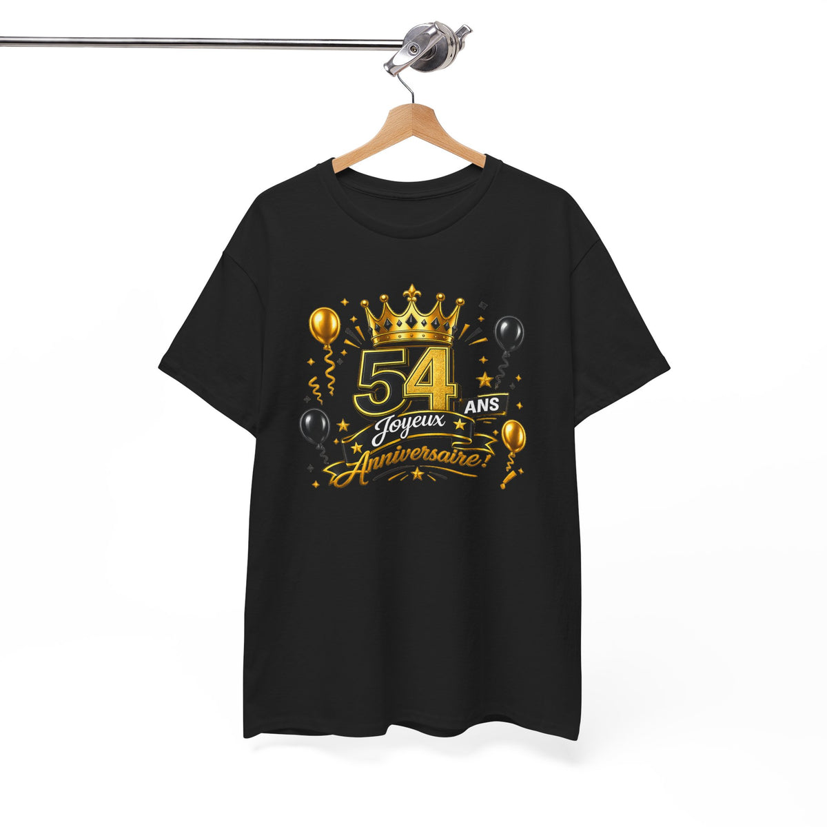 Tee Shirt Anniversaire 54 Ans Homme et Femme – Joyeux Anniversaire – Cadeau 54 Ans