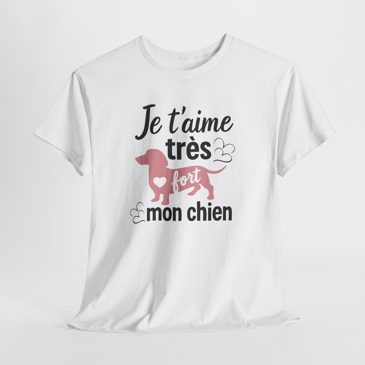 T-Shirt Chien Femme – Cadeau Amoureuse des Chiens – Maman de Chien Dog Mom – Humour Passion Animaux – Idée Cadeau