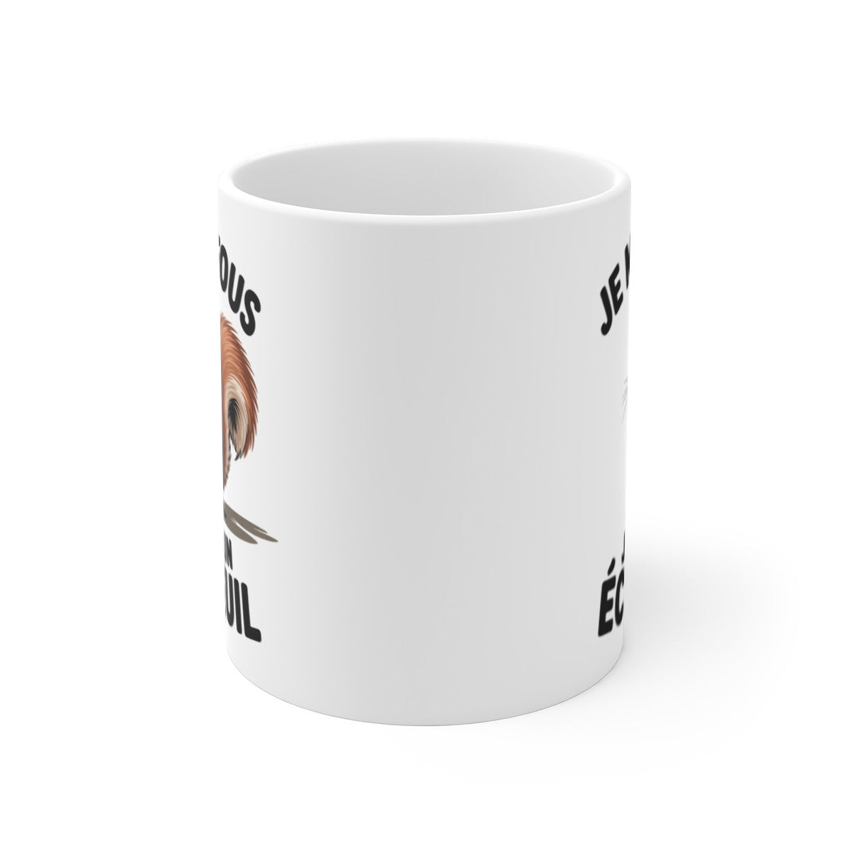 Mug Écureuil Grognon – “Je m’en fous, je suis un écureuil” – Humour Animalier – Tasse Céramique 325ml