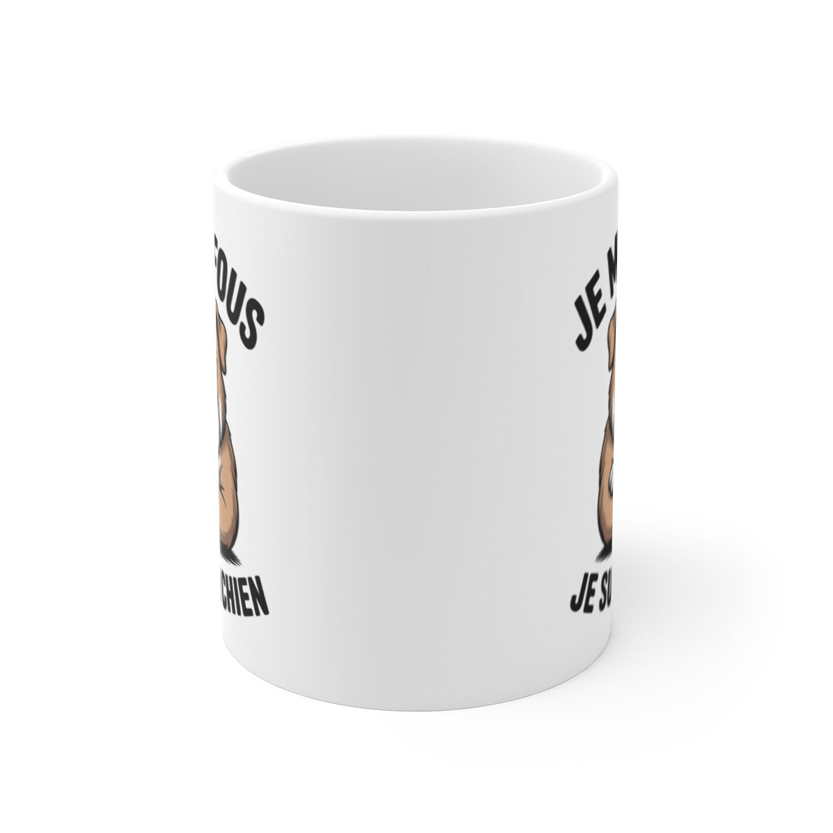 Tasse Chien Drôle 325ml – Mug “Je m’en fous je suis un chien” –