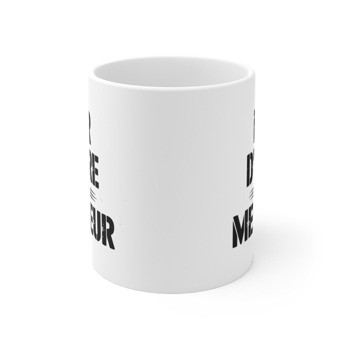 Mug Citation “Dur d’être le Meilleur” – Design Vintage Noir – Cadeau Motivation ou Humour