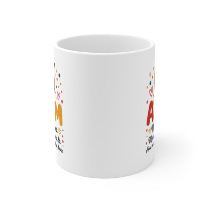 Mug ATSEM Merci – Palette Peinture Colorée – Cadeau Fin d’Année École Maternelle