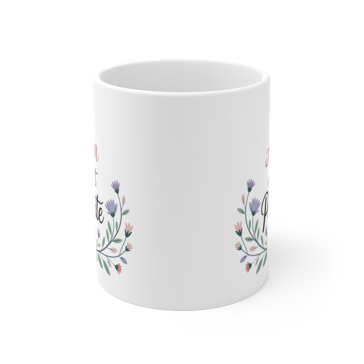 Mug ATSEM Parfaite – Message Fleuris – Cadeau Fin d’Année École Maternelle