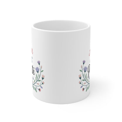 Mug ATSEM Parfaite – Message Fleuris – Cadeau Fin d’Année École Maternelle